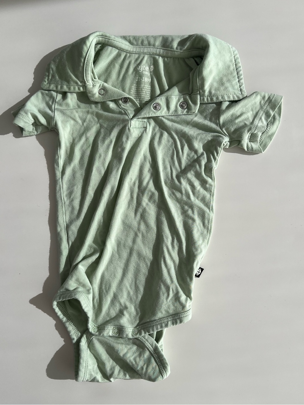 Kyte Baby Polo Bodysuit Green 12-18m